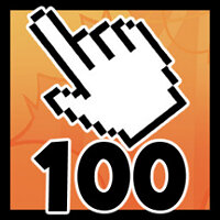 Досягнення 100 Clicks! у грі Banana для Steam