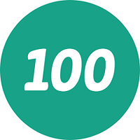 Досягнення 100th game у грі Numberful для iOS