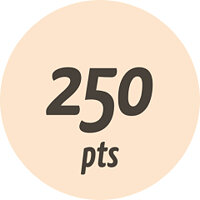 Досягнення 250 pts у грі Numberful для iOS