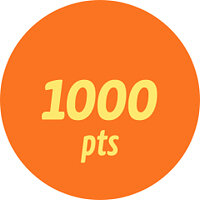 Досягнення 1000 pts у грі Numberful для iOS