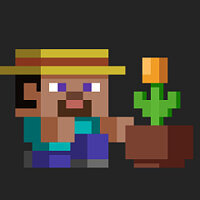 成就 Pot Planter 在游戏 Minecraft 上，适用于 Switch