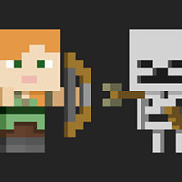 Conquista Sniper Duel no jogo Minecraft para Switch