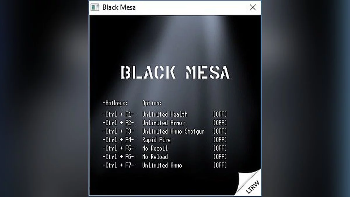 Black Mesa — Trainer (+7) [v0.3.1] [LIRW/GHL]