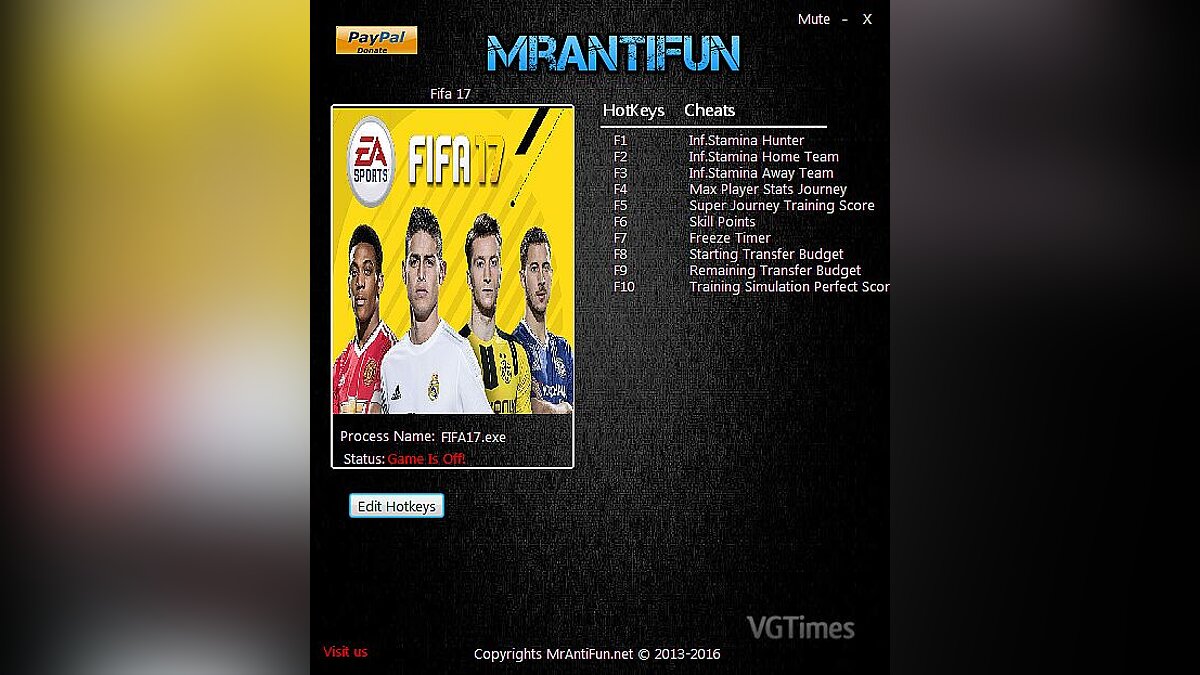 FIFA 17 — Trainer (+10) [13/11/2016] [MrAntiFun]