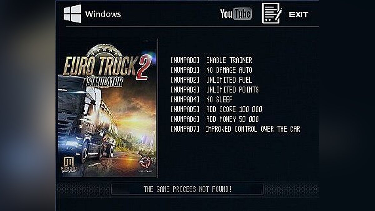 Euro Truck Simulator 2 — Trainer (+7) [1.24.4.3s] [LIRW/GHL]