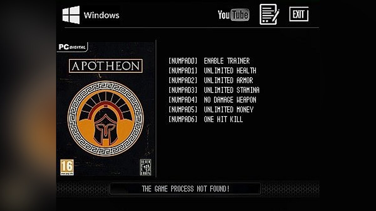 Apotheon — Trainer (+6) [v1.3] [LIRW/GHL]