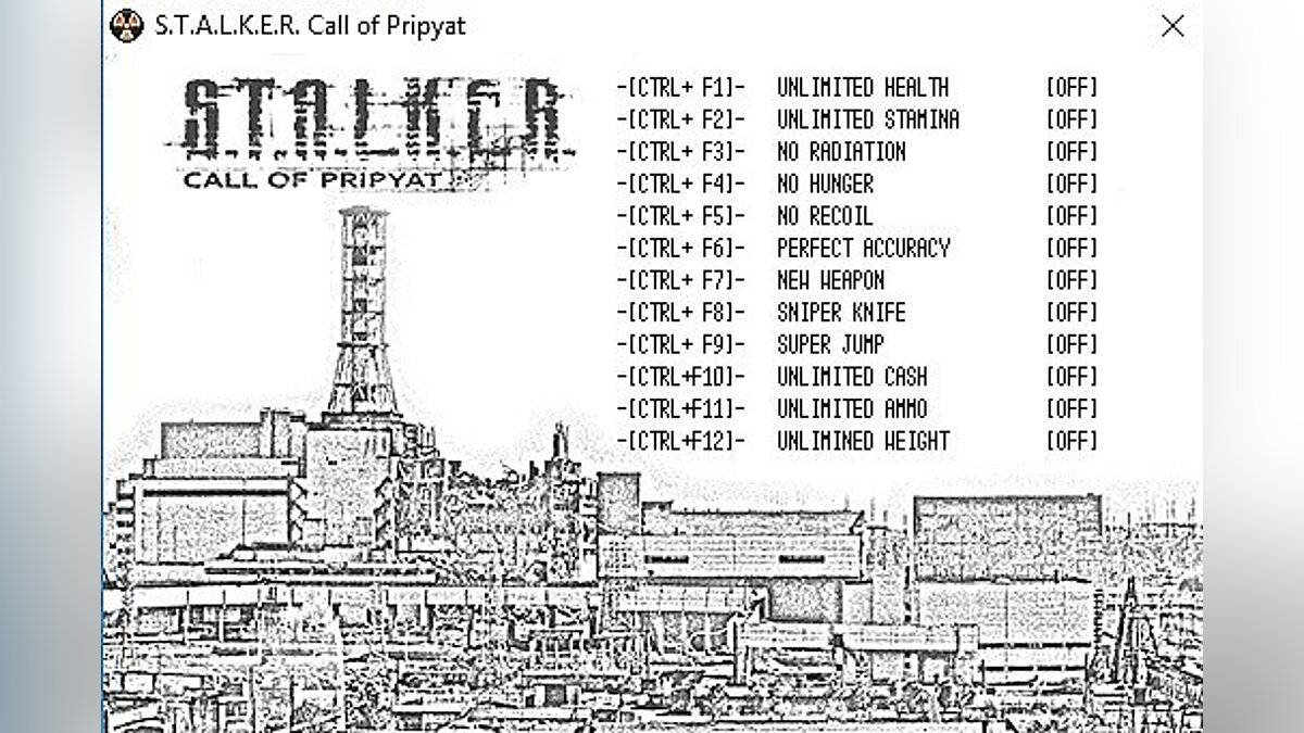 S.T.A.L.K.E.R.: Call of Pripyat — Trainer (+12) [v1.6.02] [LIRW/GHL]