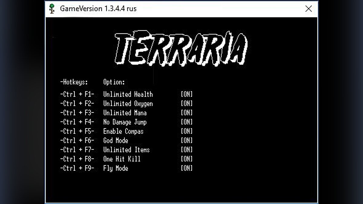 Terraria — Trainer (+9) [v 1.3.4.4 Steam Rus] [LIRW / GHL] - Updated: 01/31/2017