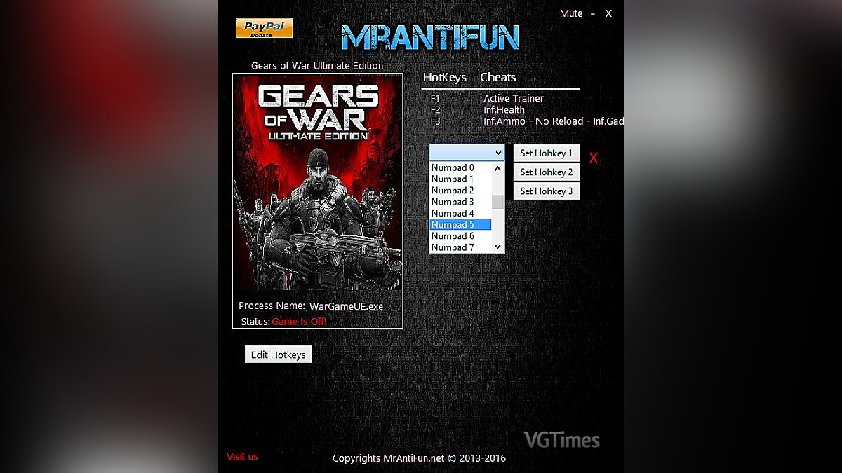 Gears of War — Trainer (+4) [1.10.0.0] [MrAntiFun]