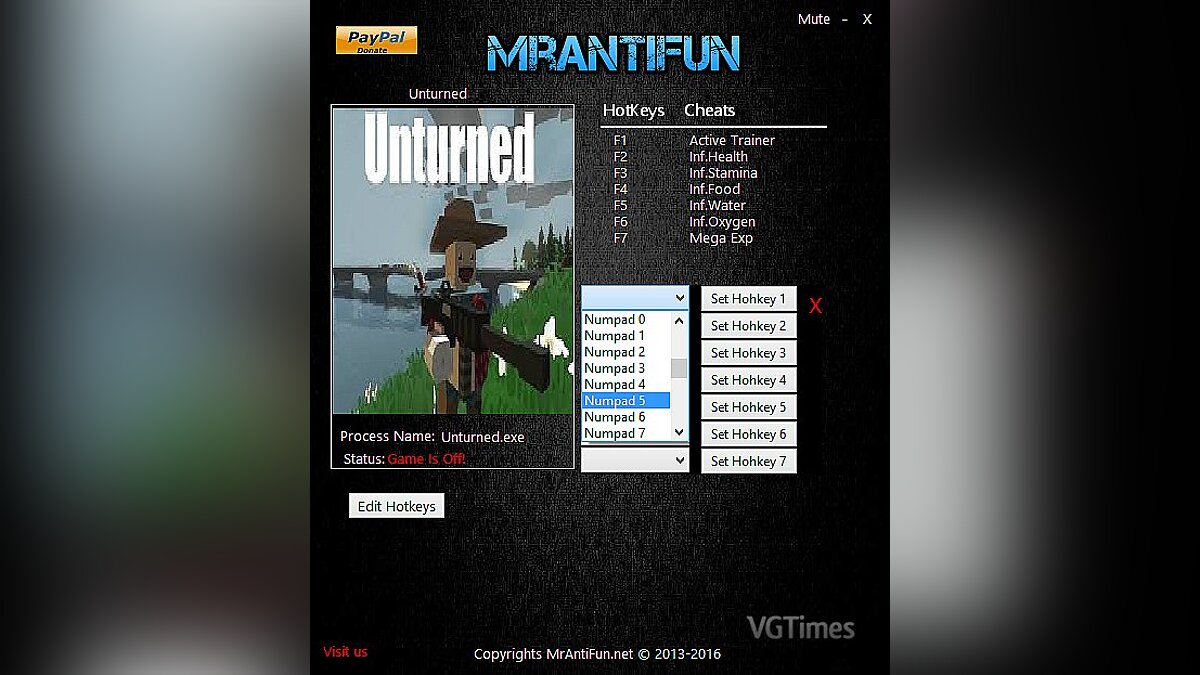 Unturned — Trainer (+6) [3.17.16.0] [MrAntiFun]