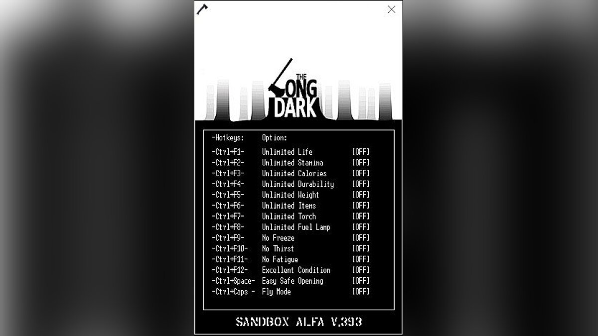 The Long Dark — Trainer (+14) [Ver.393] [LIRW/GHL]