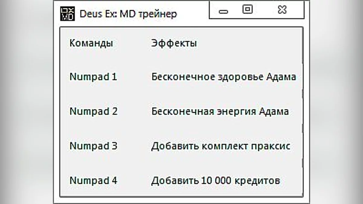 Deus Ex: Mankind Divided — Трейнер / Trainer (+4) [1.11.616.0] [-Al-ex-]