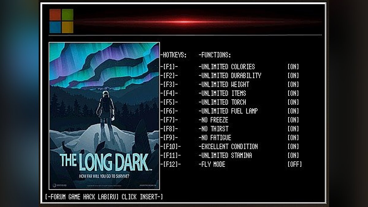 The Long Dark — Trainer (+12) [Ver.393] [LIRW/GHL] - Update: 02/28/2017