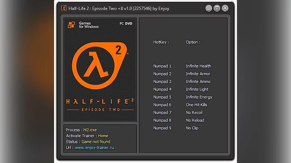 Half-Life 2 — Entrenador / entrenador (+9) [1.0: 2257546] [disfrutar / etr]