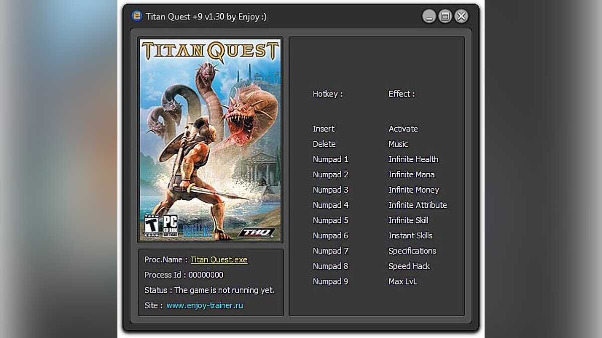 Titan Quest — Trainer (+9) [1.30] [Enjoy]