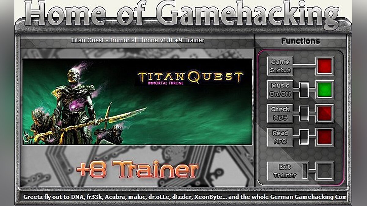 Titan Quest — Trainer (+9) [1.0] [HoG/sILeNt heLLsCrEAm]