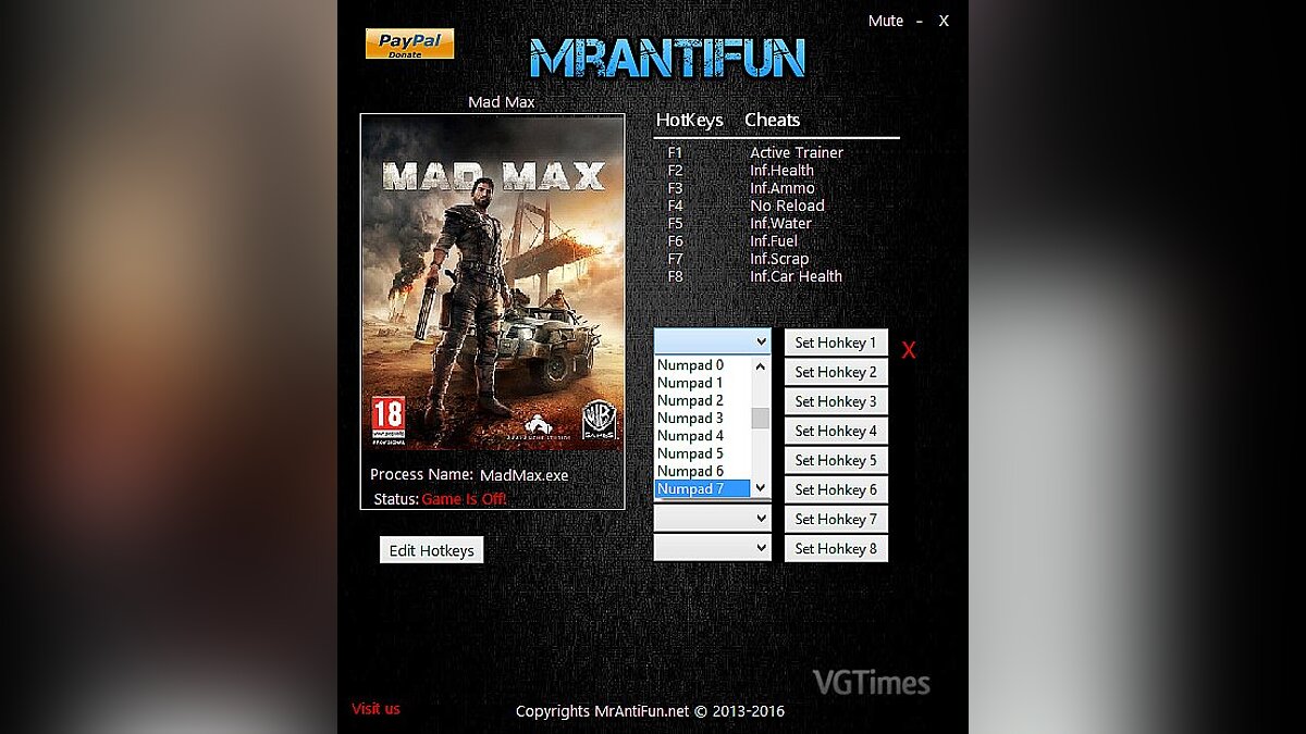 Mad Max — Trainer (+7) [1.0.3.0] [MrAntiFun]