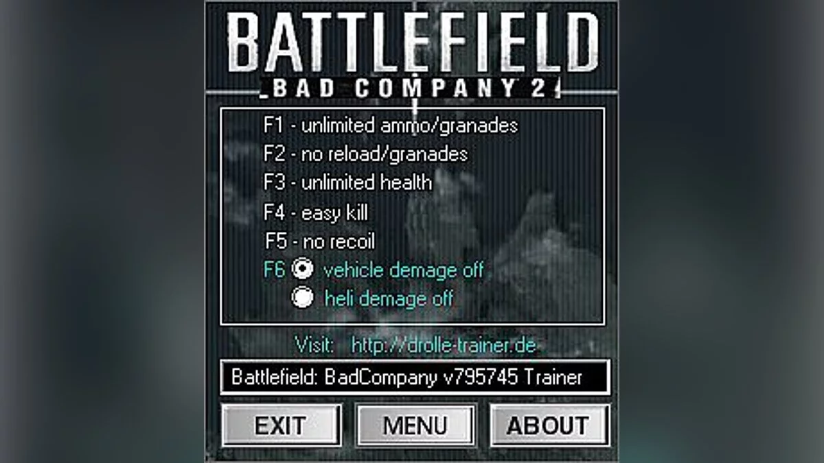 Battlefield: Bad Company 2 — Entrenador / entrenador (+6) [V795745] [Dr.olle]