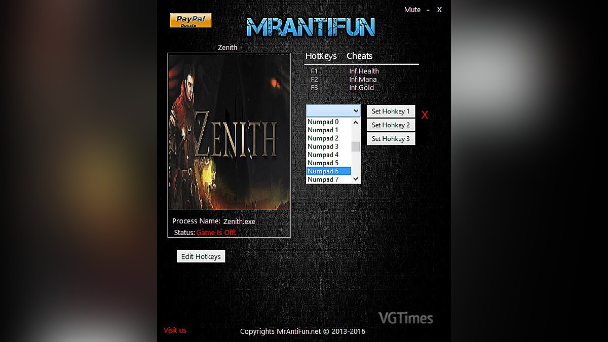 Zenith — Trainer (+3) [1.00] [MrAntiFun]