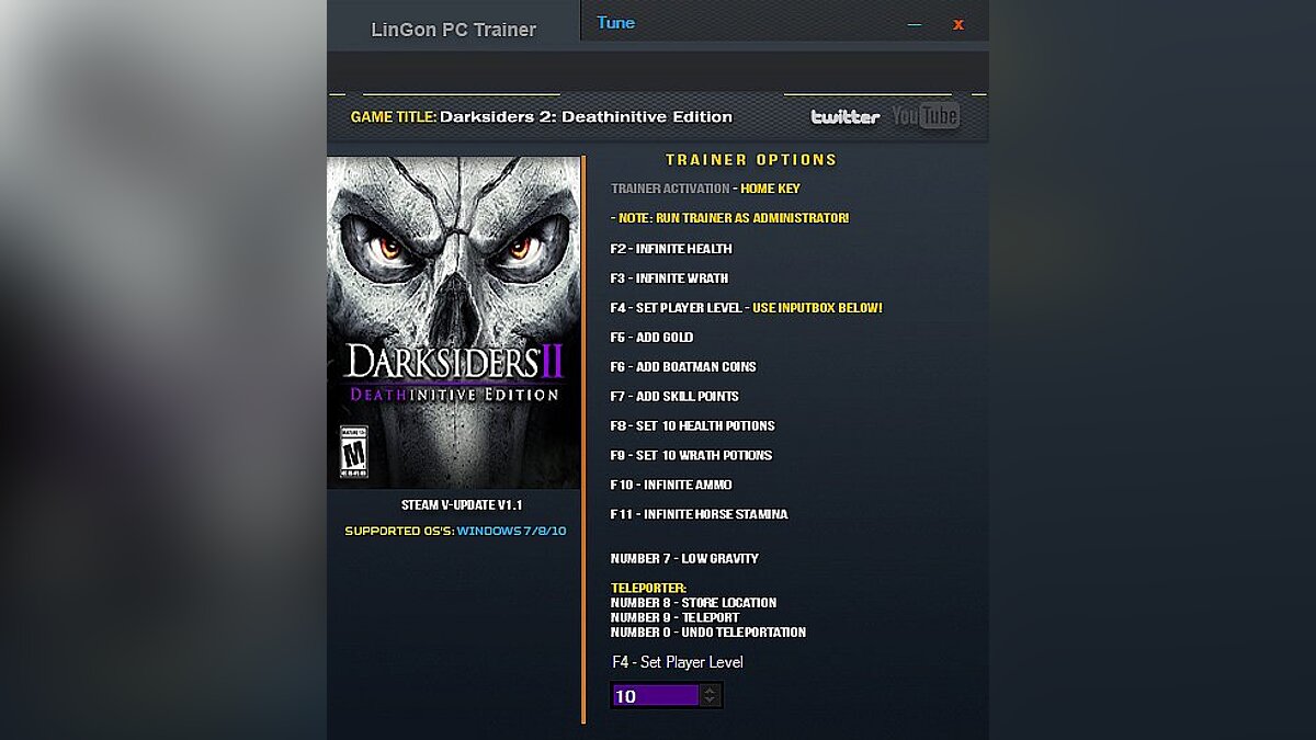 Darksiders 2 — Trainer (+13) [1.1] [LinGon]