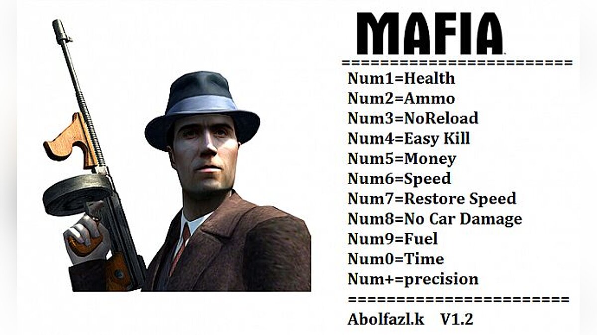 Mafia: The City of Lost Heaven — Trainer (+11) [1.2] [Abolfazl.k]