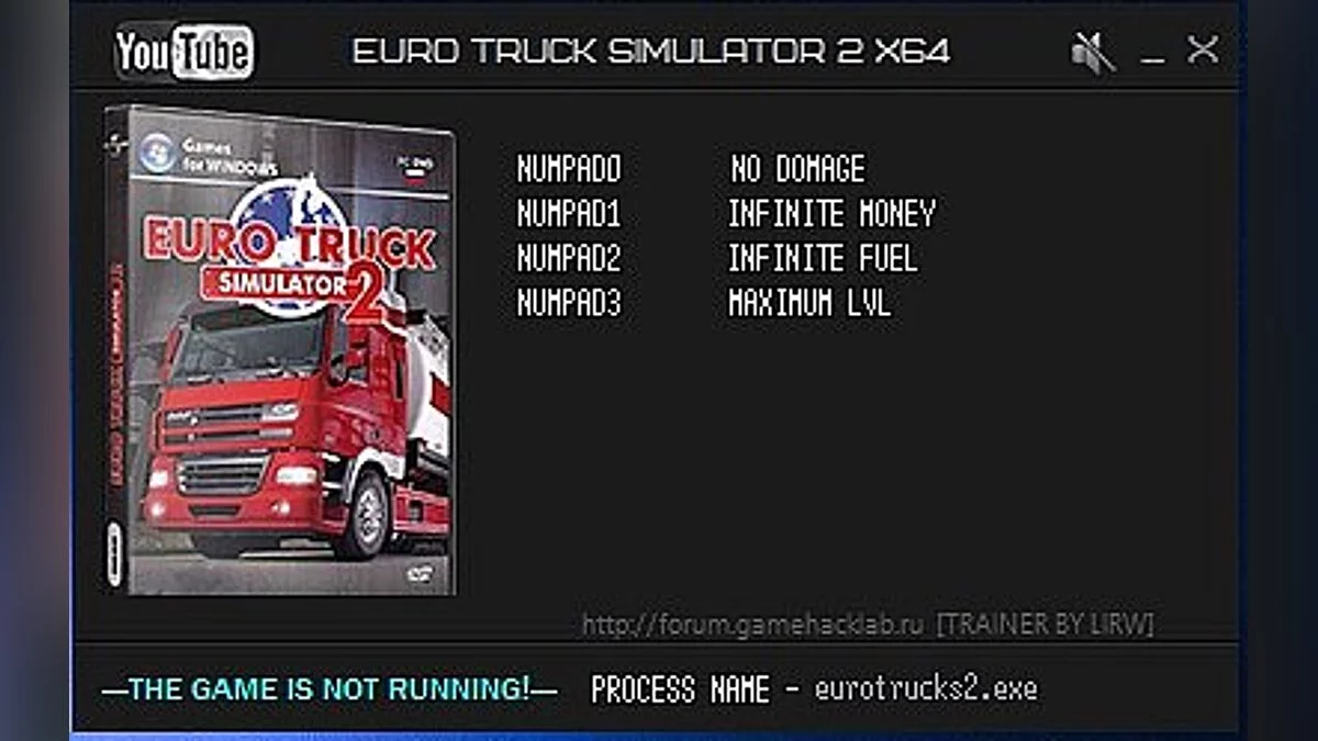 Euro Truck Simulator 2 — Trainer (+4) [1.20.0.2: 32 & 64 Bit] [LIRW/GHL]