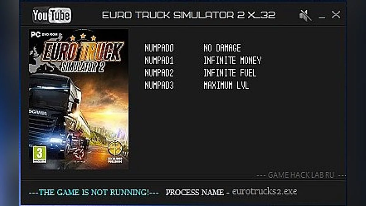 Euro Truck Simulator 2 — Entrenador / entrenador (+4) [1.19.2.1s: 32 bit] [lirw / ghl]