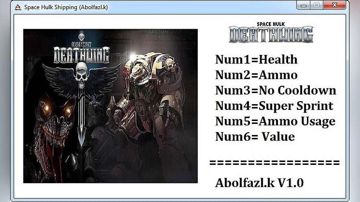 Space Hulk: Deathwing — Trainer / Trainer (+6) [1.0 64bit] [Abolfazl.K]