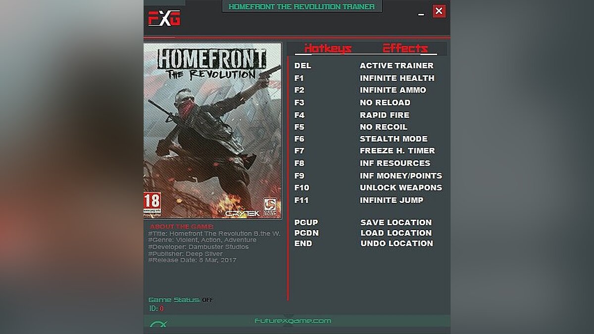 Homefront: The Revolution — Trainer (+12) [781464] [FutureX]