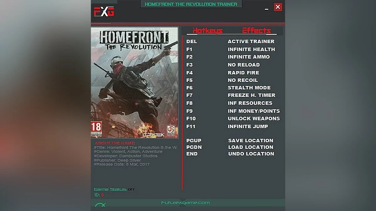 Homefront: The Revolution — Trainer (+12) [781464] [FutureX]