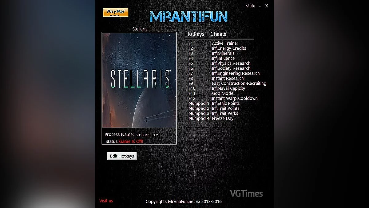 Stellaris — Trainer (+15) [1.1.0] [MrAntiFun]