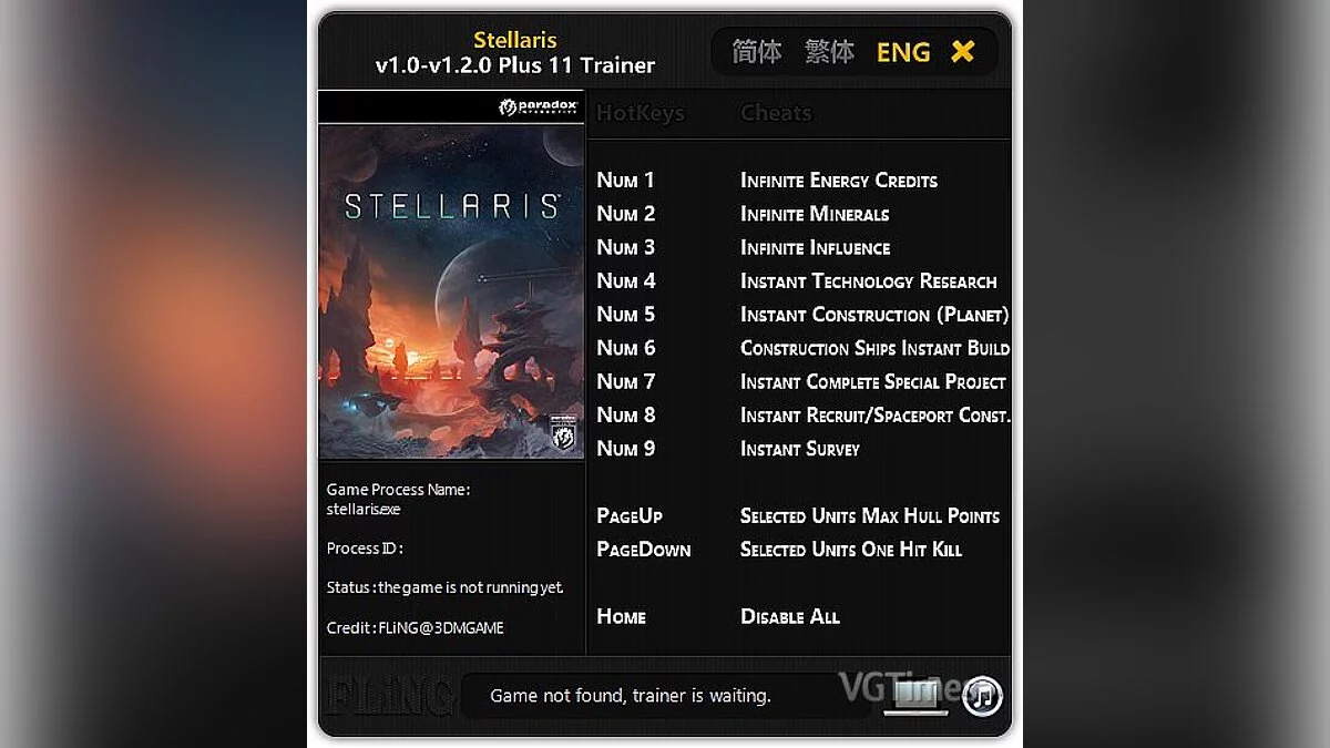 Stellaris — Trainer (+11) [1.0-1.2.0] [FLiNG]