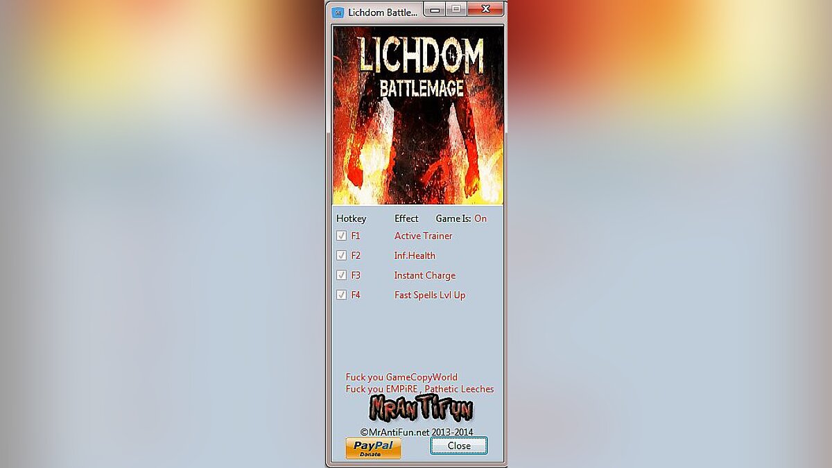 Lichdom: Battlemage — Trainer (+3) [Build 65558: 32 Bit] [MrAntiFun]