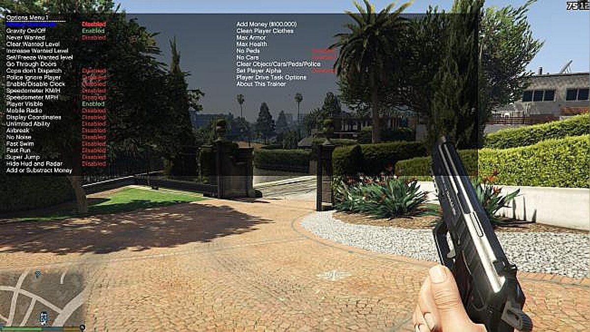 GTA 5 — Cheat-Mode (Simple Trainer for GTA V 4.0) [SP Only]