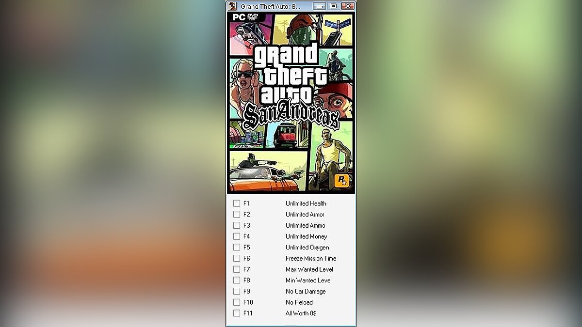 Grand Theft Auto: San Andreas — Trainer (+11) [1.0.1] [24K]