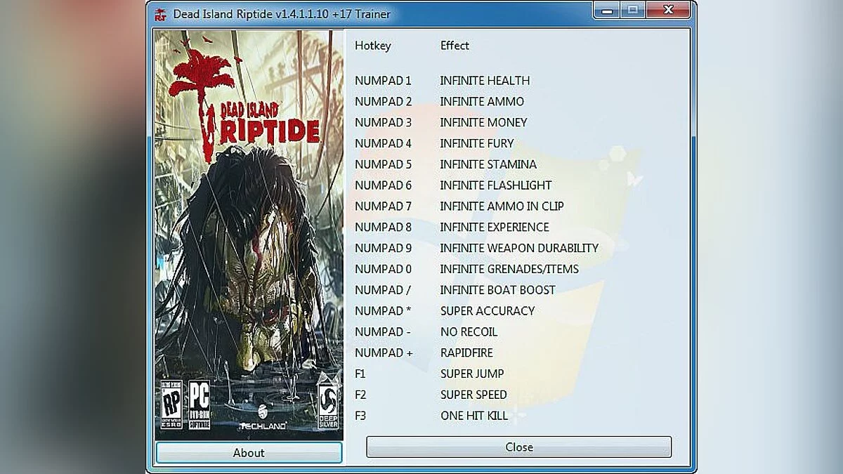 Dead Island: Riptide — Entrenador / entrenador (+17) [1.4.1.1.10] Grizzly