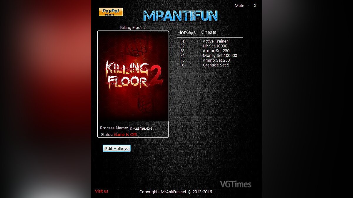 Killing Floor 2 — Trainer (+5) [1043] [MrAntiFun]