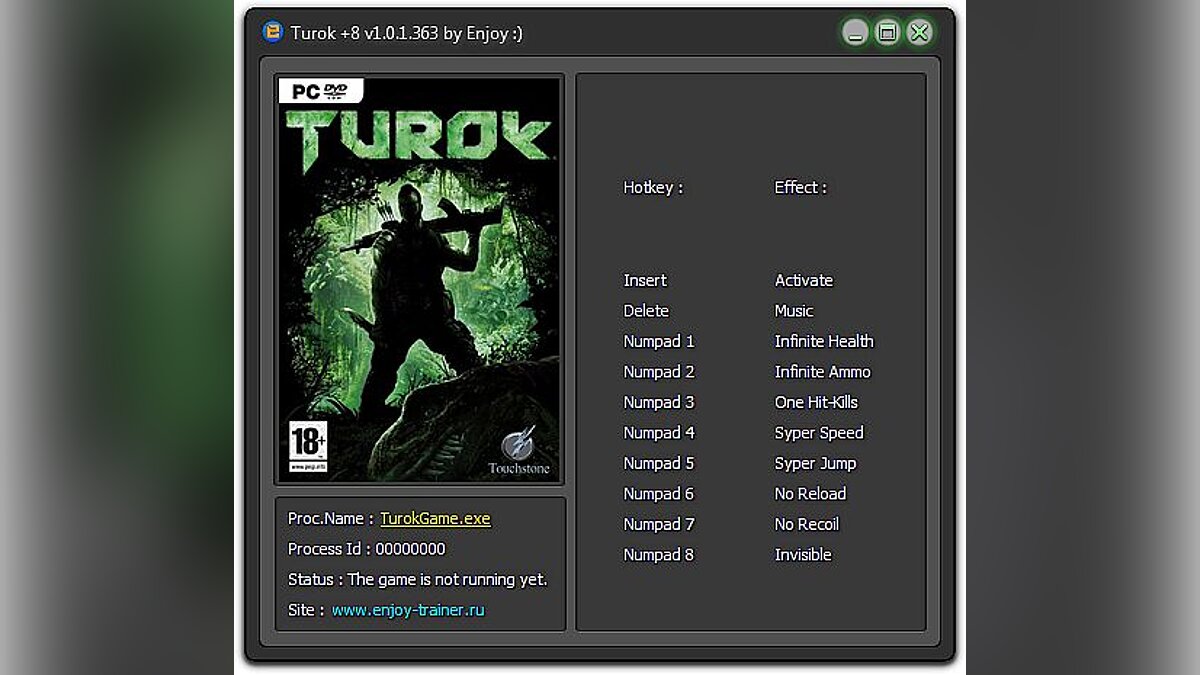 Turok — Trainer (+8) [1.0.1.363] [Enjoy]