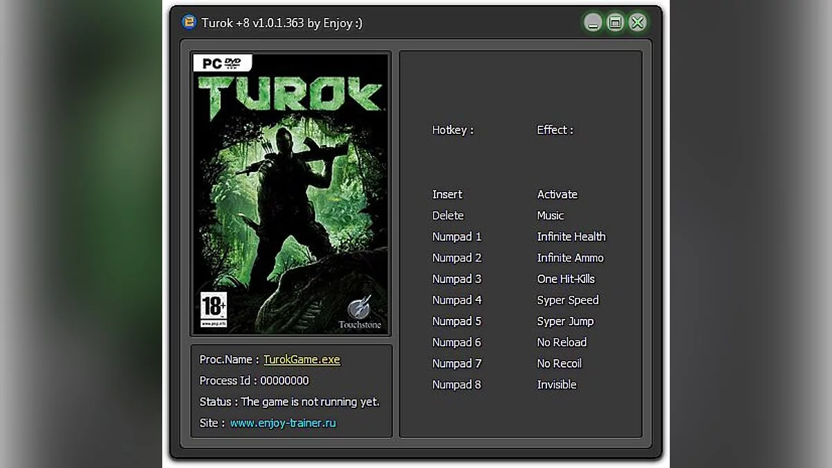 Turok — Trainer (+8) [1.0.1.363] [Enjoy]