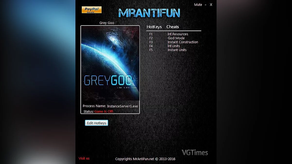 Grey Goo — Trainer / Trainer (+5) [0.34.601126] [Mrantifun]