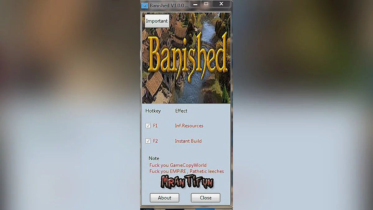 Banished — Trainer (+2) [1.0: 32 & 64 Bit] [MrAntiFun]