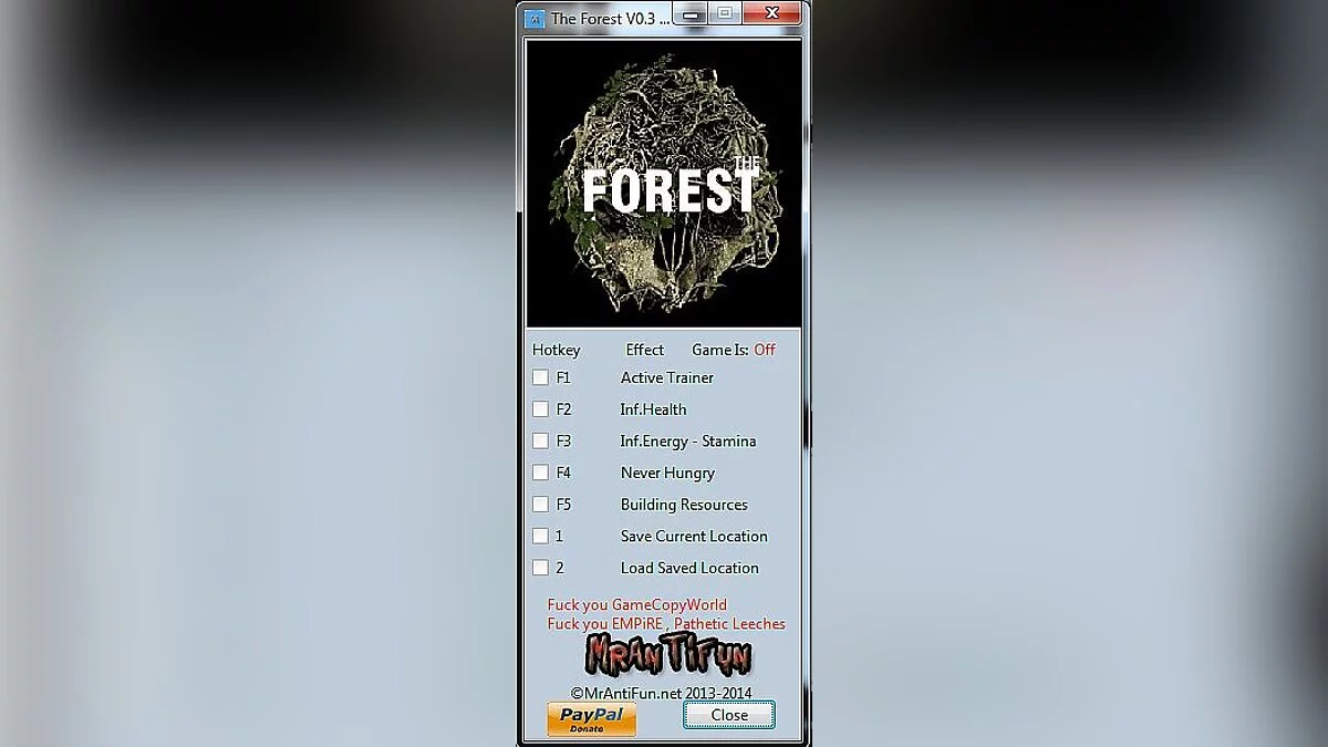 The Forest — Trainer (+6) [0.3] [MrAntiFun]