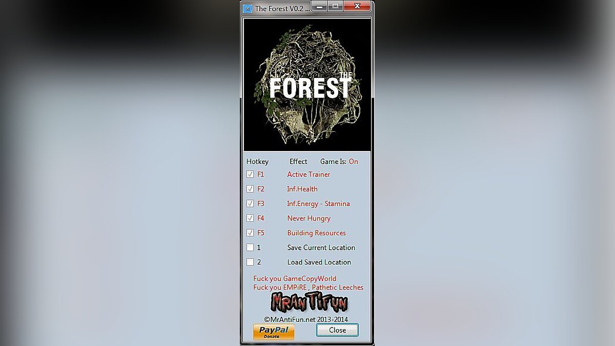 The Forest — Trainer (+6) [0.2] [MrAntiFun]