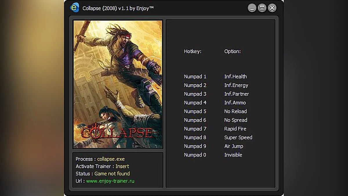 Collapse — Collapse (2008): Trainer / Trainer [v1.1][Enjoy][ENJ]