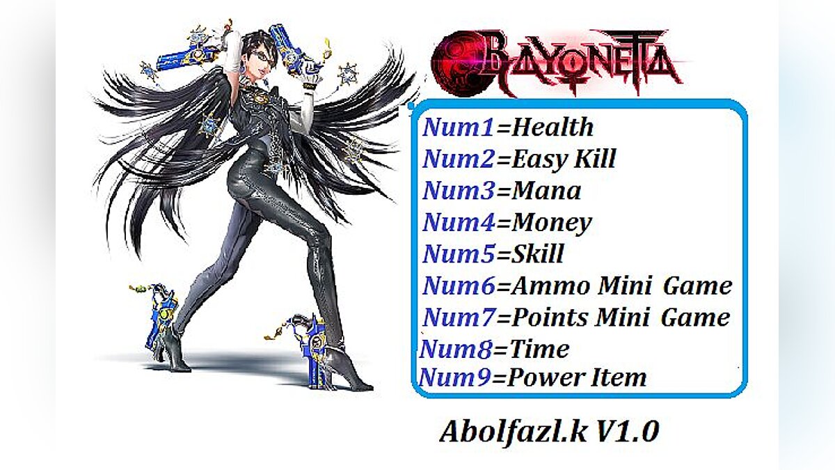 Bayonetta — Trainer (+9) [1.0] [Abolfazl.k]