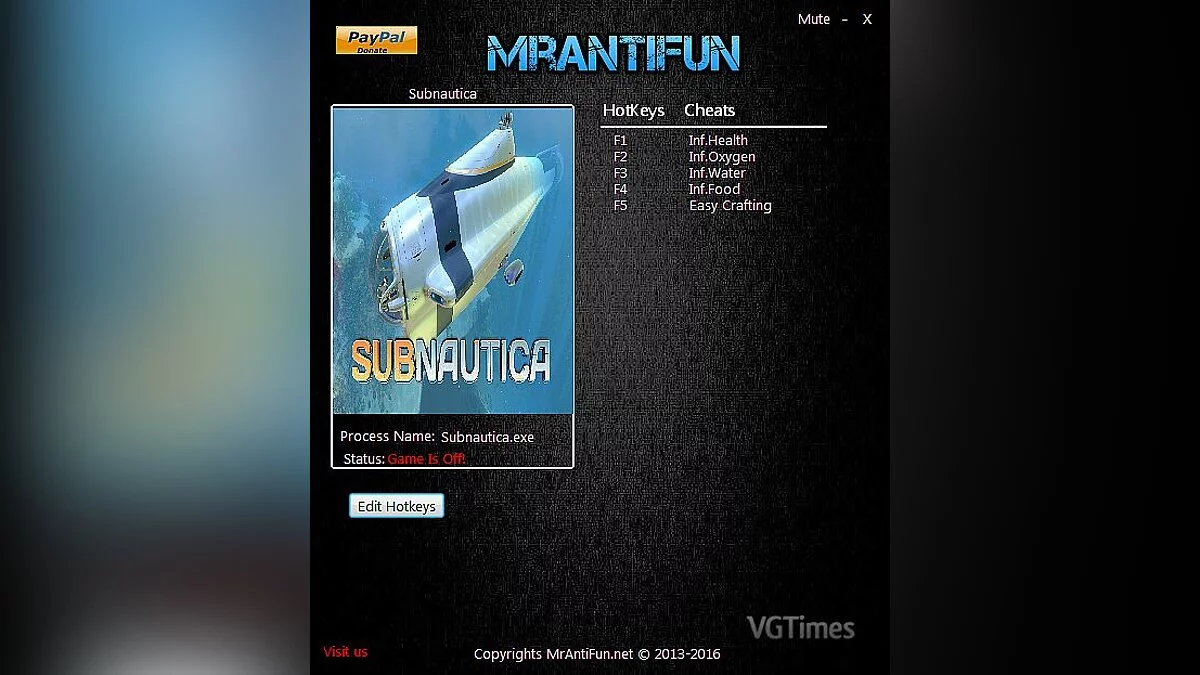 Subnautica — Trainer (+5) [Build 39786: 64-bit] [MrAntiFun]