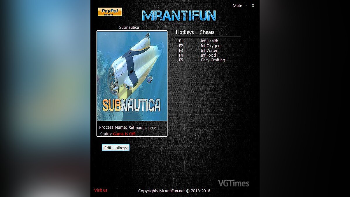 Subnautica — Trainer (+5) [Build 35951: 64-bit] [MrAntiFun]