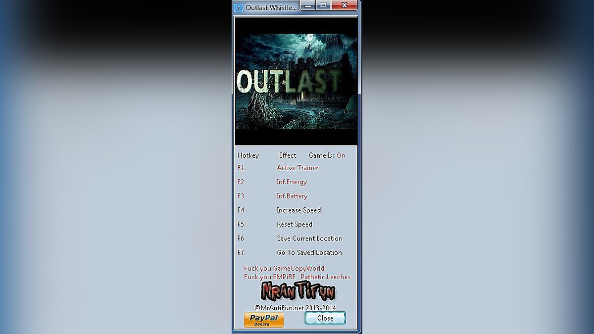 Outlast — Trainer (+5) [1.0.12046] [MrAntiFun]