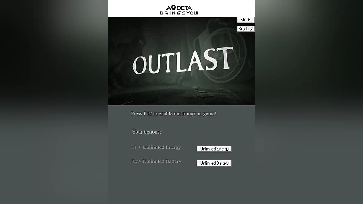 Outlast — Entraîneur / entraîneur (+2) [toutes les versions] [Linus / Aobeta]