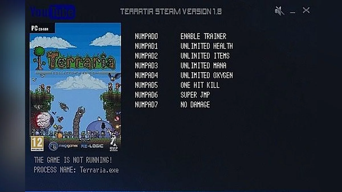 Terraria — Trainer (+6) [1.8] [LIRW/GHL]